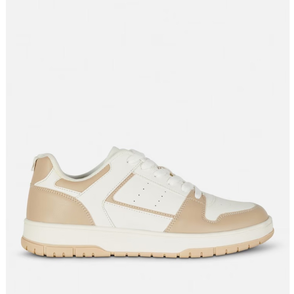 Primark White and Tan Trainers